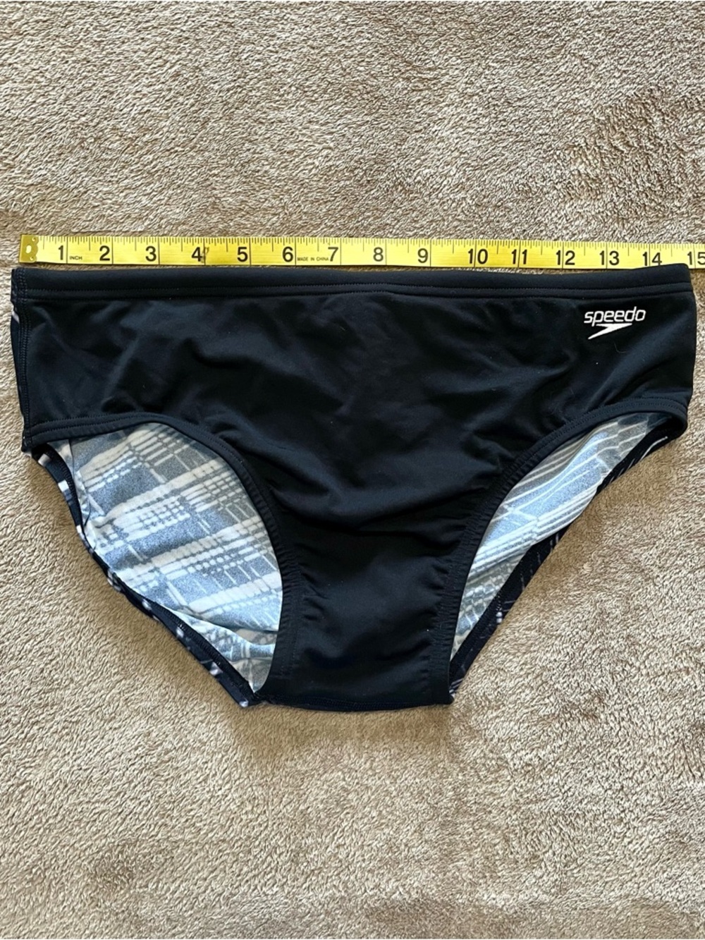 Speedo Black Men's Swim Briefs - Picture 5 of 6